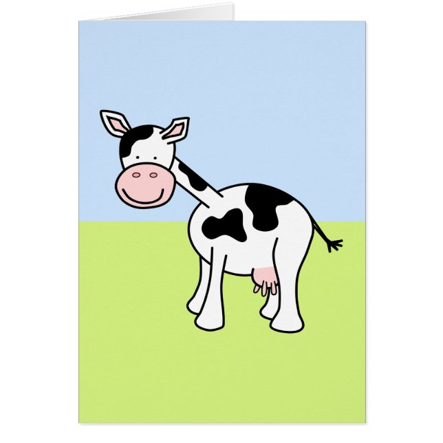 Bande dessinée noire et blanche de vache (Devant)
