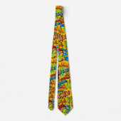 Bande dessinée Pop Art SONS Superhero Cravates (Dos)