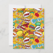 Bande dessinée Superhero fête d'anniversaire Carte (Dos)