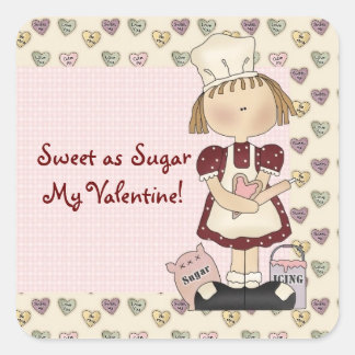 Bande dessinée Sweet en sucre Stickers Saint Valen