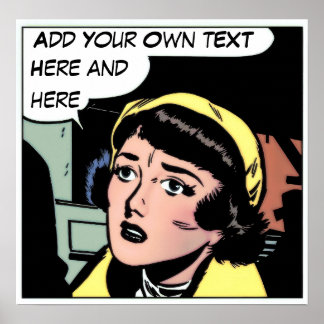 Bande dessinée vintage personnalisée - Impression