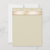 Bande d'or de ruban ivoire Faire-part de mariage S (Dos)