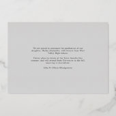 Bande du centre d'huile | Faire-part d'obtention d (Verso)