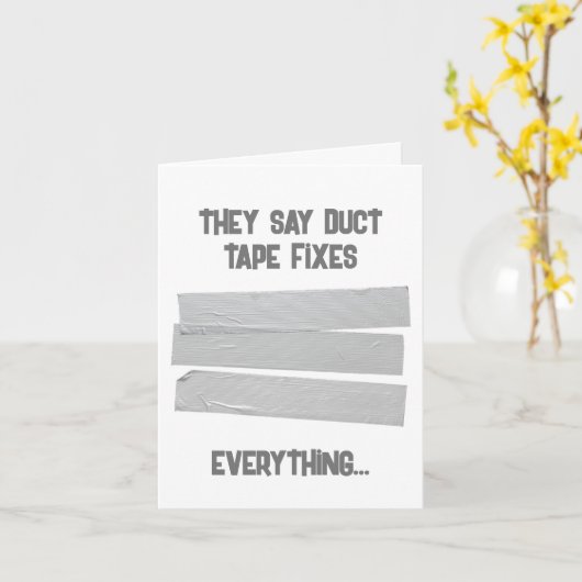 Bande Duct S'Attirer Bien Bientôt Carte (Fleur jaune)