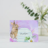 Bande florale de lapin de carte postale (Debout devant)