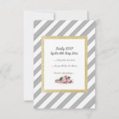 Bande grise avec parties scintillant d'or carte fl (Dos)