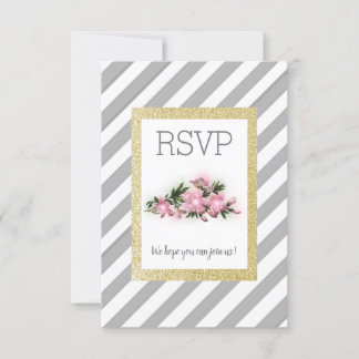 Bande grise avec parties scintillant d'or carte fl