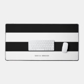 Bande horizontale minimaliste noire et blanche mod (Clavier et souris)