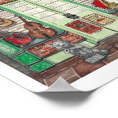 Bande Instrument Music Shop Aquarelle Poster (Coin)