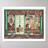 Bande Instrument Music Shop Aquarelle Poster (Devant)