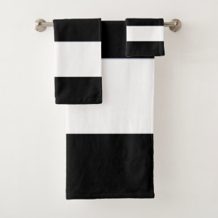 Bande large noire et blanche classique