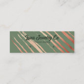 Bande métallique sur Carte de visite de bijoux ver (Devant)