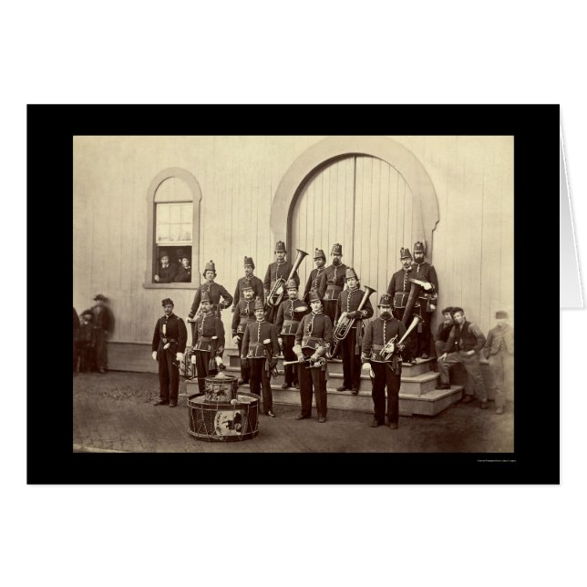 Bande militaire de vétéran à Washington, DC 1865 (Devant horizontal)