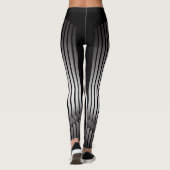 Bande moderne / Leggings blancs noirs (Dos)