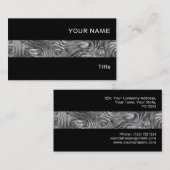 Bande noire du carte de visite d'impression moulé (Devant / Derrière)