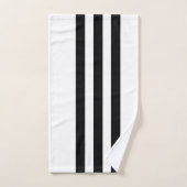 Bande noire et blanche (Serviette à main)
