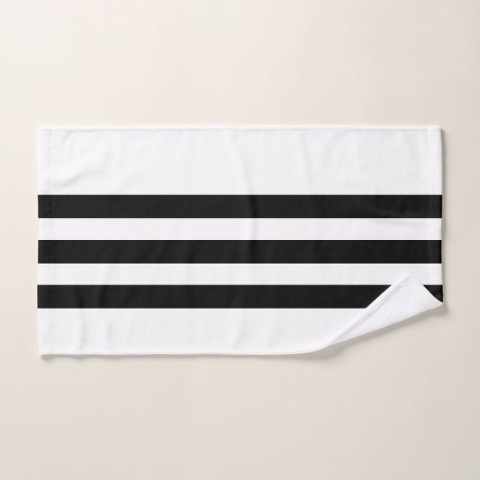 Bande noire et blanche (Serviette à main)