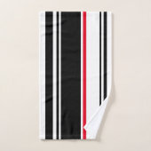 Bande noire inspirée des années 90 avec accentuati (Serviette à main)