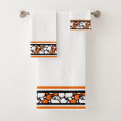 Bande orange pois noirs (En situation)