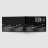 Bande pailletée argentée noire simple en feuille l (Complet)