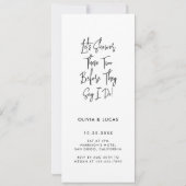 Bande Photo Moderne Deux douches Invitation nuptia (Dos)