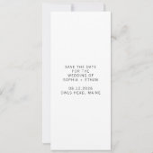 Bande photo moderne pour Save the Date (Dos)