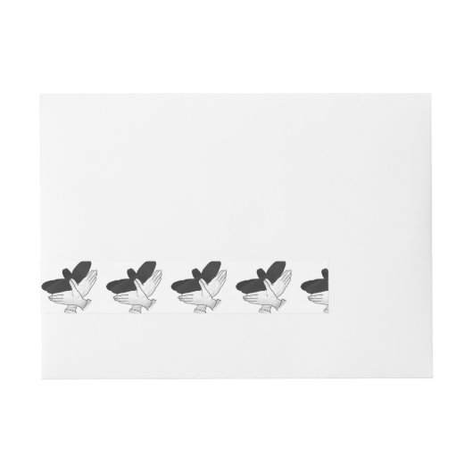 Bande Pour Adresse Aigle de silhouette (Devant)