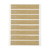 Bande Pour Adresse Ailes beige (Feuille)