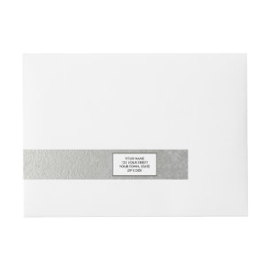 Bande Pour Adresse Aluminium argenté de Faux