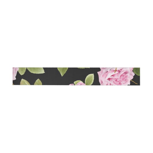Bande Pour Adresse Aquarelle Roses 20 (Individual)