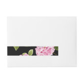 Bande Pour Adresse Aquarelle Roses 20 (Devant)