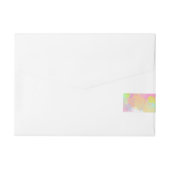 Bande Pour Adresse Aquarelle Splatter Colorful Abstract Design (Dos)
