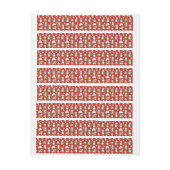 Bande Pour Adresse Arrière - plan de pingouins de Noël (Feuille)