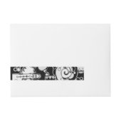 Bande Pour Adresse Art Géométrique Noir Et Blanc 4 (Devant)