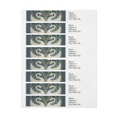 Bande Pour Adresse Art Nouveau Swan Deux Swans (Feuille)