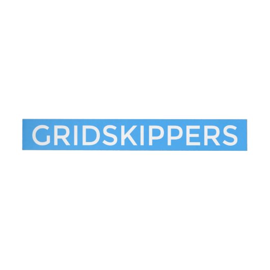 Bande Pour Adresse Autocollant de GRIDSKIPPERS (Individual)
