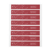 Bande Pour Adresse Autocollant d'enveloppe d'enveloppe de vacances, (Feuille)