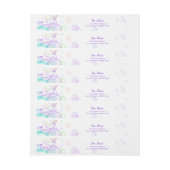 Bande Pour Adresse Baby shower Rainbow Soap Bubbles (Feuille)