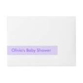 Bande Pour Adresse Bébé mou Bee Bee Baby shower neutre (Devant)