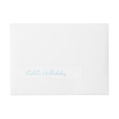 Bande Pour Adresse Blue & Gold Boys ONE 1ère fête d'anniversaire (Devant)