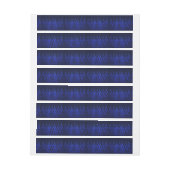 Bande Pour Adresse Blue Racing Flames on Carbon Fiber (Feuille)