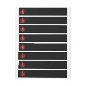 Bande Pour Adresse Bouteille de sauce chaude (Feuille)