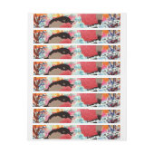Bande Pour Adresse Bullfinch Birds (Feuille)