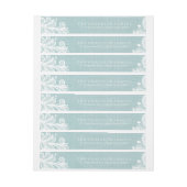 Bande Pour Adresse Burlap et dentelle (Feuille)