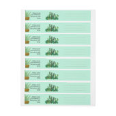 Bande Pour Adresse Cactus, Succulents, De, Artisanat, (Feuille)