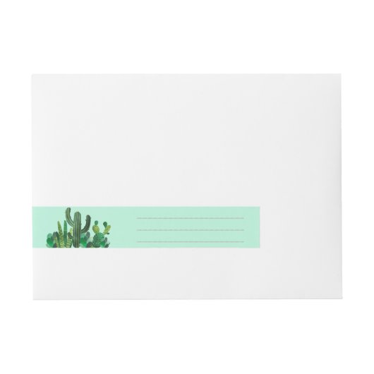 Bande Pour Adresse Cactus, Succulents, De, Artisanat, (Devant)