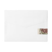 Bande Pour Adresse Carnation Carrelage Fleur Antique Art Rustique (Dos)