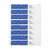 Bande Pour Adresse Cercle Carré Kandinsky Farbstudie Blue Quadrate (Feuille)