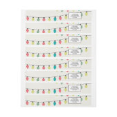 Bande Pour Adresse Chaîne de Noël du Motif des lumières (Feuille)