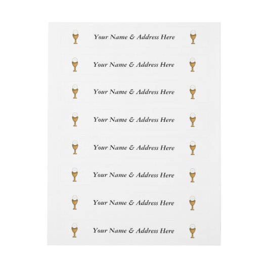 Bande Pour Adresse Chalice d'or et hôte - Sainte Communion (Feuille)